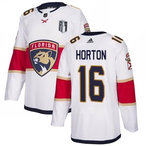 Men's Florida Panthers Nathan Horton Adidas Authentic Away 2023 Stanley Cup Final Jersey - White