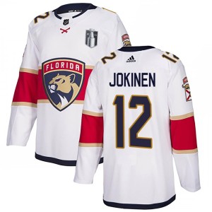Men's Florida Panthers Olli Jokinen Adidas Authentic Away 2023 Stanley Cup Final Jersey - White