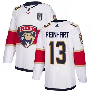 Men's Florida Panthers Sam Reinhart Adidas Authentic Away 2023 Stanley Cup Final Jersey - White