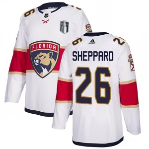 Men's Florida Panthers Ray Sheppard Adidas Authentic Away 2023 Stanley Cup Final Jersey - White