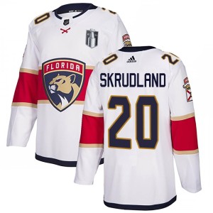 Men's Florida Panthers Brian Skrudland Adidas Authentic Away 2023 Stanley Cup Final Jersey - White