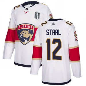 Men's Florida Panthers Eric Staal Adidas Authentic Away 2023 Stanley Cup Final Jersey - White
