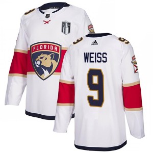 Men's Florida Panthers Stephen Weiss Adidas Authentic Away 2023 Stanley Cup Final Jersey - White