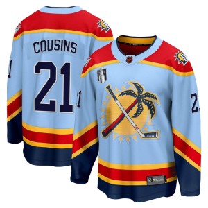 Youth Florida Panthers Nick Cousins Fanatics Branded Breakaway Special Edition 2.0 2023 Stanley Cup Final Jersey - Light Blue