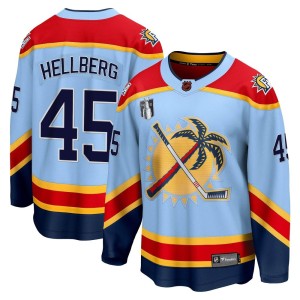 Youth Florida Panthers Magnus Hellberg Fanatics Branded Breakaway Special Edition 2.0 2023 Stanley Cup Final Jersey - Light Blue