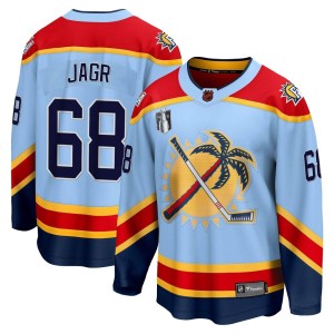 Youth Florida Panthers Jaromir Jagr Fanatics Branded Breakaway Special Edition 2.0 2023 Stanley Cup Final Jersey - Light Blue
