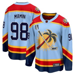 Youth Florida Panthers Maxim Mamin Fanatics Branded Breakaway Special Edition 2.0 2023 Stanley Cup Final Jersey - Light Blue