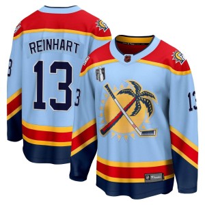 Youth Florida Panthers Sam Reinhart Fanatics Branded Breakaway Special Edition 2.0 2023 Stanley Cup Final Jersey - Light Blue