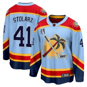 Youth Florida Panthers Anthony Stolarz Fanatics Branded Breakaway Special Edition 2.0 2023 Stanley Cup Final Jersey - Light Blue