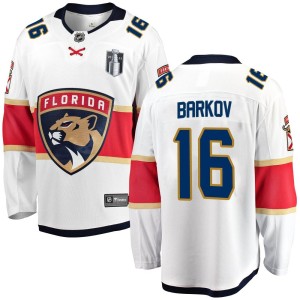 Men's Florida Panthers Aleksander Barkov Fanatics Branded Breakaway Away 2023 Stanley Cup Final Jersey - White