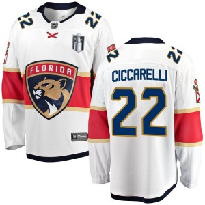 Men's Florida Panthers Dino Ciccarelli Fanatics Branded Breakaway Away 2023 Stanley Cup Final Jersey - White