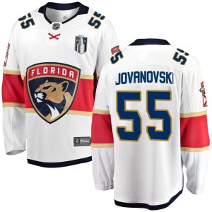 Men's Florida Panthers Ed Jovanovski Fanatics Branded Breakaway Away 2023 Stanley Cup Final Jersey - White