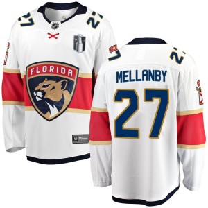 Men's Florida Panthers Scott Mellanby Fanatics Branded Breakaway Away 2023 Stanley Cup Final Jersey - White