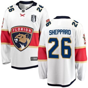 Men's Florida Panthers Ray Sheppard Fanatics Branded Breakaway Away 2023 Stanley Cup Final Jersey - White