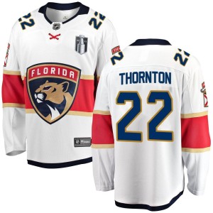 Men's Florida Panthers Shawn Thornton Fanatics Branded Breakaway Away 2023 Stanley Cup Final Jersey - White