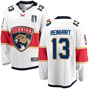 Youth Florida Panthers Sam Reinhart Fanatics Branded Breakaway Away 2023 Stanley Cup Final Jersey - White