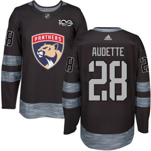 Youth Florida Panthers Donald Audette Authentic 1917-2017 100th Anniversary Jersey - Black