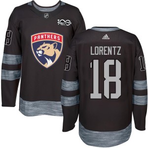 Youth Florida Panthers Steven Lorentz Authentic 1917-2017 100th Anniversary Jersey - Black