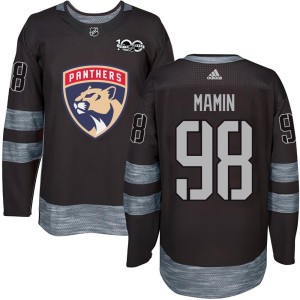 Youth Florida Panthers Maxim Mamin Authentic 1917-2017 100th Anniversary Jersey - Black