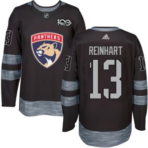 Youth Florida Panthers Sam Reinhart Authentic 1917-2017 100th Anniversary Jersey - Black