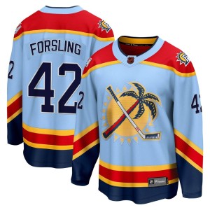 Youth Florida Panthers Gustav Forsling Fanatics Branded Breakaway Special Edition 2.0 Jersey - Light Blue