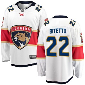 Men's Florida Panthers Anthony Bitetto Fanatics Branded Breakaway Away Jersey - White