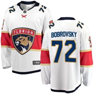 Men's Florida Panthers Sergei Bobrovsky Fanatics Branded Breakaway Away Jersey - White