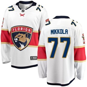 Men's Florida Panthers Niko Mikkola Fanatics Branded Breakaway Away Jersey - White