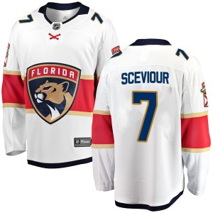 Men's Florida Panthers Colton Sceviour Fanatics Branded Breakaway Away Jersey - White