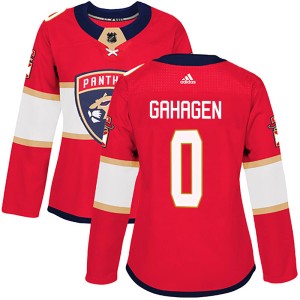 Women's Florida Panthers Parker Gahagen Adidas Authentic Home Jersey - Red