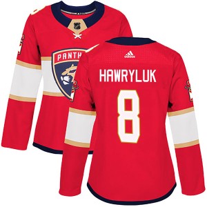 Women's Florida Panthers Jayce Hawryluk Adidas Authentic Home Jersey - Red