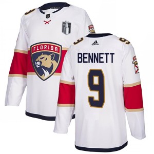 Youth Florida Panthers Sam Bennett Adidas Authentic Away 2023 Stanley Cup Final Jersey - White