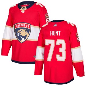 Men's Florida Panthers Dryden Hunt Adidas Authentic ized Home Jersey - Red