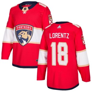 Men's Florida Panthers Steven Lorentz Adidas Authentic Home Jersey - Red