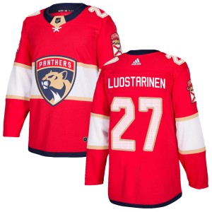 Men's Florida Panthers Eetu Luostarinen Adidas Authentic ized Home Jersey - Red
