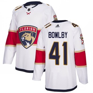 Men's Florida Panthers Henry Bowlby Adidas Authentic Away Jersey - White