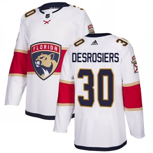Men's Florida Panthers Philippe Desrosiers Adidas Authentic ized Away Jersey - White