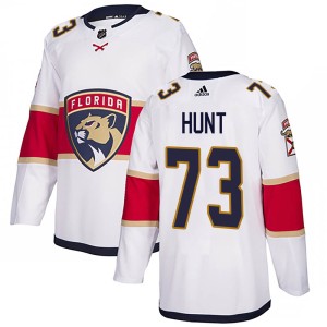 Men's Florida Panthers Dryden Hunt Adidas Authentic ized Away Jersey - White