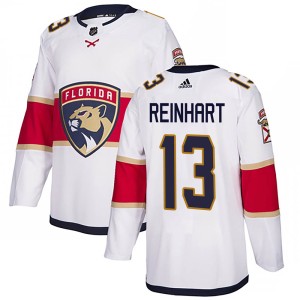 Men's Florida Panthers Sam Reinhart Adidas Authentic Away Jersey - White