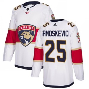 Men's Florida Panthers Mackie Samoskevich Adidas Authentic Away Jersey - White