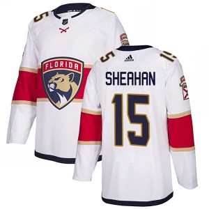 Men's Florida Panthers Riley Sheahan Adidas Authentic Away Jersey - White