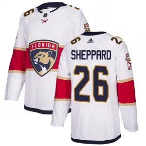 Men's Florida Panthers Ray Sheppard Adidas Authentic Away Jersey - White