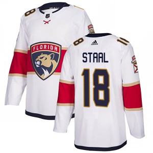 Men's Florida Panthers Marc Staal Adidas Authentic Away Jersey - White