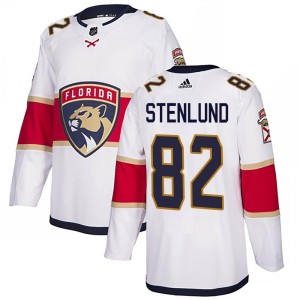 Men's Florida Panthers Kevin Stenlund Adidas Authentic Away Jersey - White