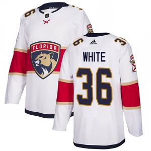 Men's Florida Panthers Colin White Adidas Authentic Away Jersey - White