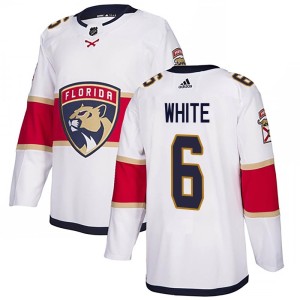 Men's Florida Panthers Colin White Adidas Authentic Away Jersey - White