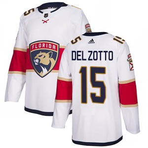 Men's Florida Panthers Michael Del Zotto Adidas Authentic Away Jersey - White