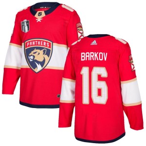 Men's Florida Panthers Aleksander Barkov Adidas Authentic Home 2023 Stanley Cup Final Jersey - Red