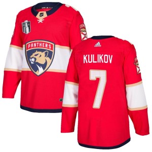 Men's Florida Panthers Dmitry Kulikov Adidas Authentic Home 2023 Stanley Cup Final Jersey - Red