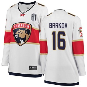 Women's Florida Panthers Aleksander Barkov Fanatics Branded Breakaway Away 2023 Stanley Cup Final Jersey - White